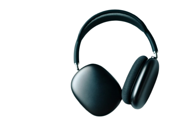 Black wireless eadphones